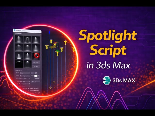Install Spotlight Generator Script in 3ds Max | Free Lighting Tool for Archviz