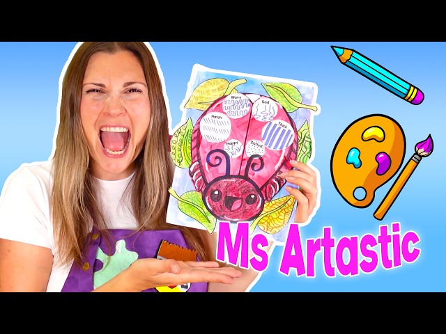 Element of Art Line Ladybug Art Project for Kids | Types of Lines Art Lesson