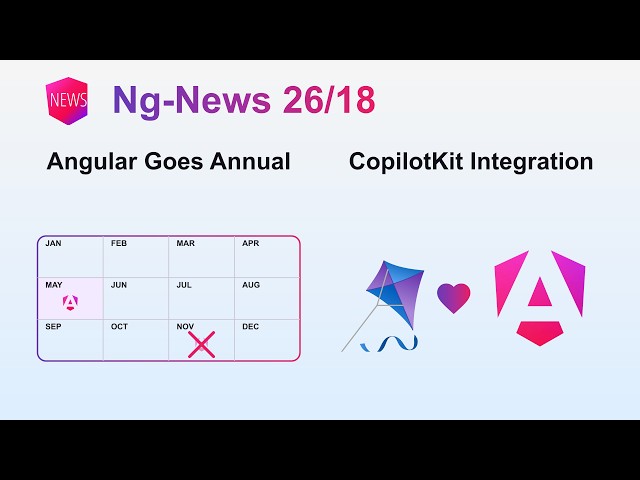 Ng-News 26/18: Angular Annual Releases, CopilotKit Integration
