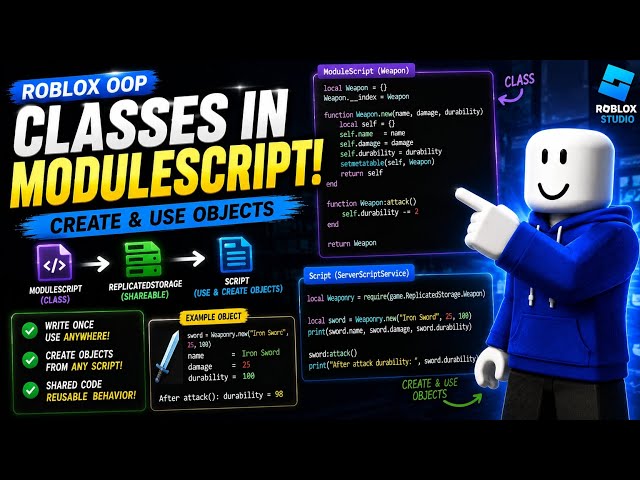 Roblox OOP: Classes in ModuleScripts | Luau