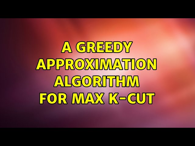 A greedy approximation algorithm for max k-cut