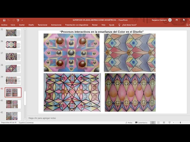 Superficies interactivas en la enseñanza del color en el diseño