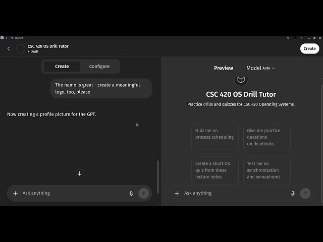 How to create a custom GPT tutor