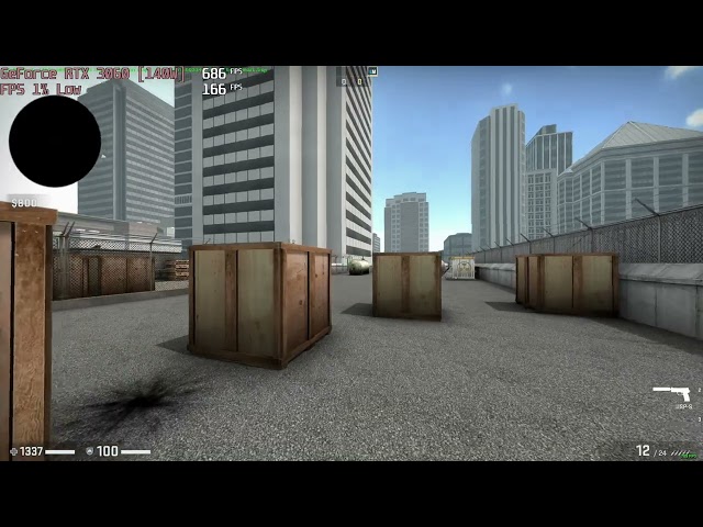 🎮 NVIDIA GeForce RTX 3060 [Laptop, 140W] - CS:GO gameplay benchmarks (1080p)