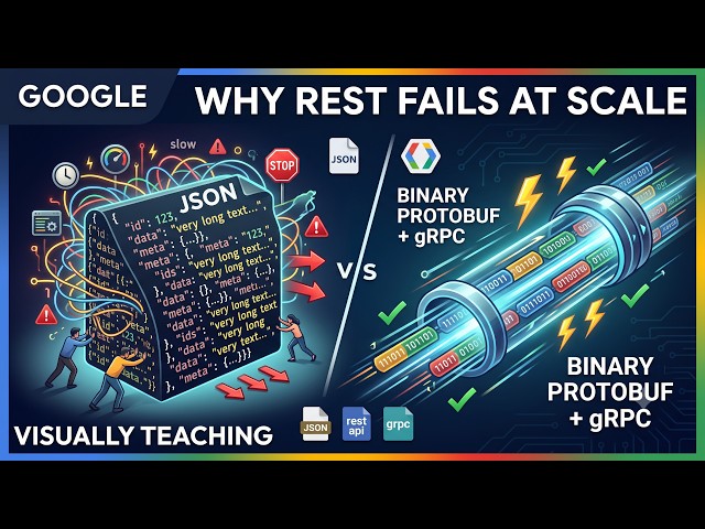 gRPC and Protocol Buffers — Explained Visually | System Design Complete Guide #3 | Visually Teaching