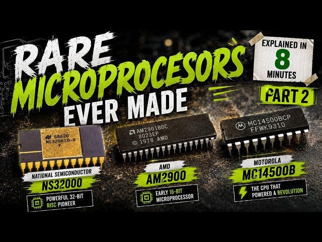 RARE MICROPROCESSORS EVER MADE EXPLAINED IN 8 MINUTES PART 2