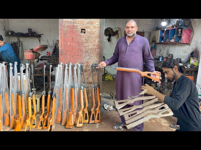 Amazing process of making a high pressure air gun by a 60 year old man ! Air rifle pump 