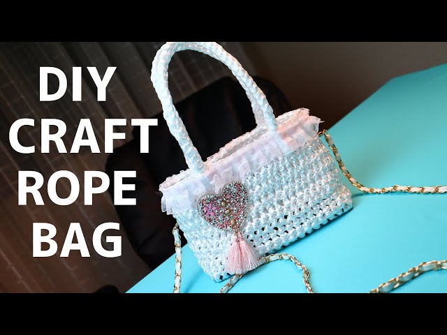 DIY Craft rope bag/Handmade bag/Craft rope creations