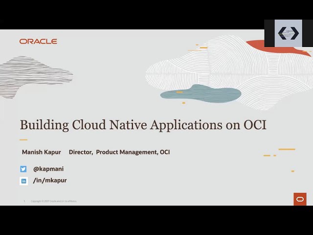 Build Cloud Native Applications on Oracle Cloud Infrastructure
