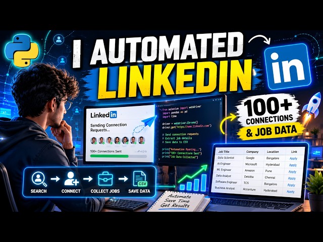 LINKEDIN AUTOMATION for FREE no API