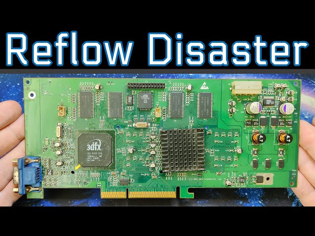 This Voodoo 5 5500 went through a Reflow Oven
