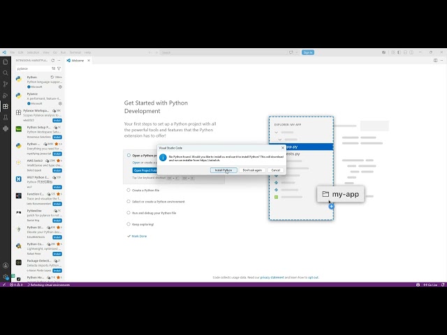 Cómo Instalar las Extensiones de Python en Visual Studio Code | VS Code Paso a Paso (2026)