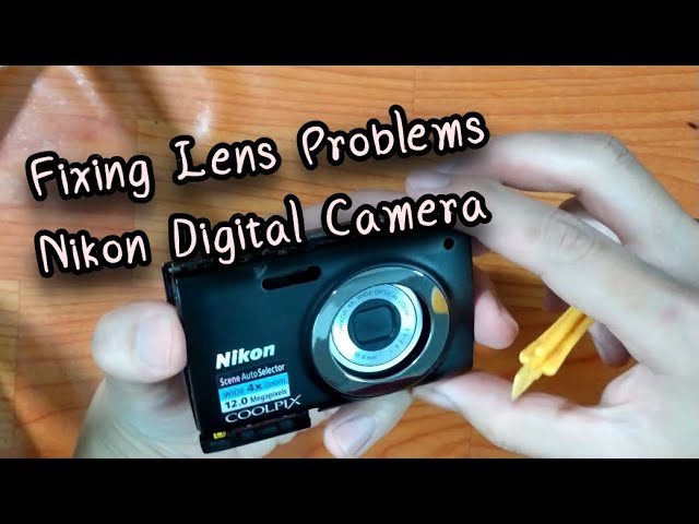 Fixing Lens Problems on a Nikon Digital Camera. ( lens error , lens stuck , Lens jammed, dropped)