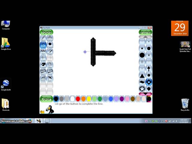 Making a Maze on Tux Paint