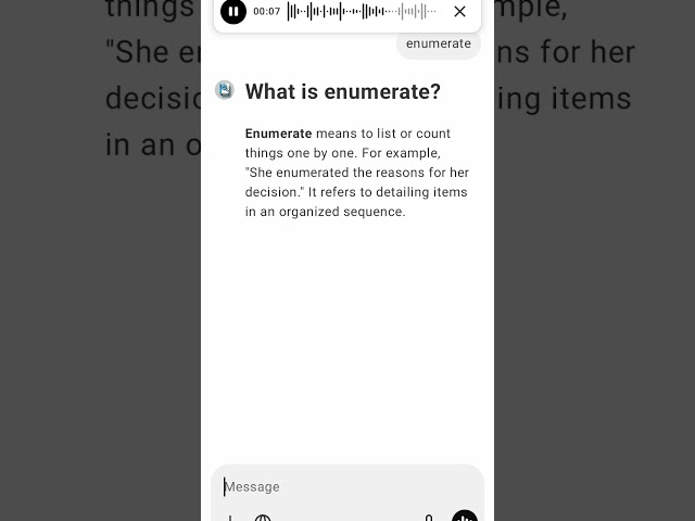 What is enumerate?