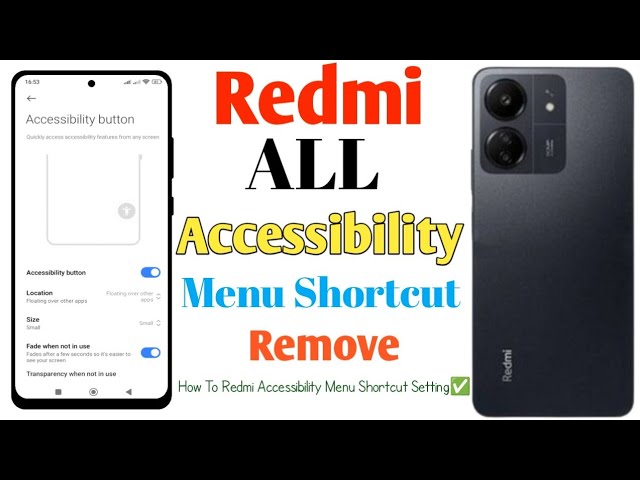 How To Redmi Accessibility Menu Shortcut Setting✅(Uzzol Technology)