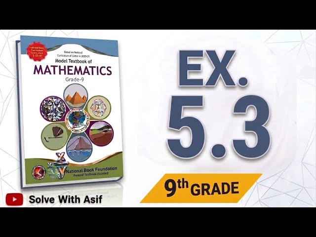 Class 9 Maths Chapter 5 Exercise 5.3 | NBF | Federal Board Maths [ Linear Equations & Inequalities]