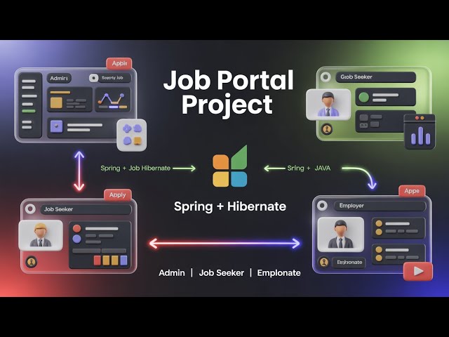 Job Portal Project Using (JAVA Spring Hibernate / Spring Boot (eclipse)full stack development).