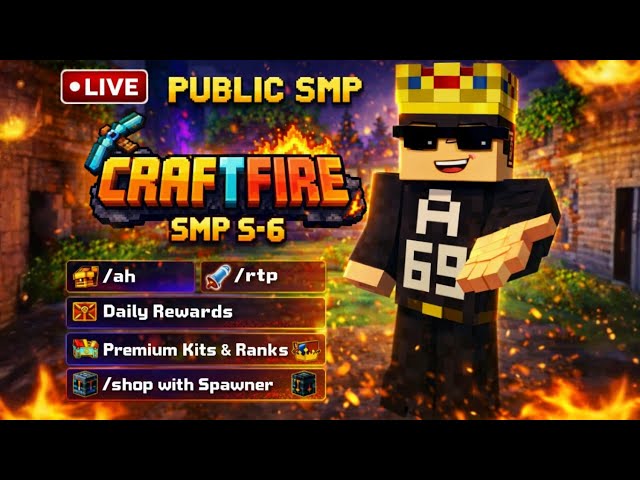 JOIN PUBLIC SMP | Minecraft Live | 24/7 Minecraft SMP | Multiplayer | Join Now #minecraft #live