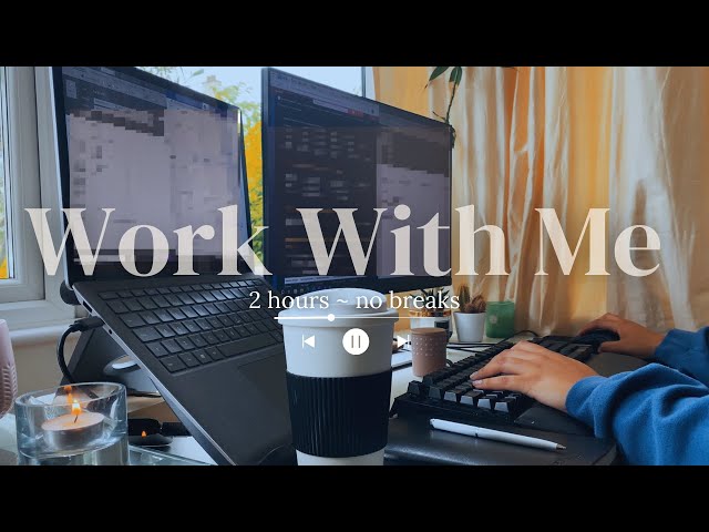 [Playlist] 2 HOURS | Work & Study with me 🕯 | Focused Lofi Study Music🎧