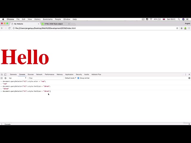 005 Manipulating And Changing Styles Of Html Elements With Javascript