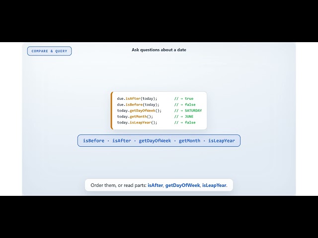JAVA 8: Topic 8 -  Date and time Api update