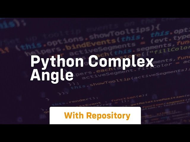 python complex angle