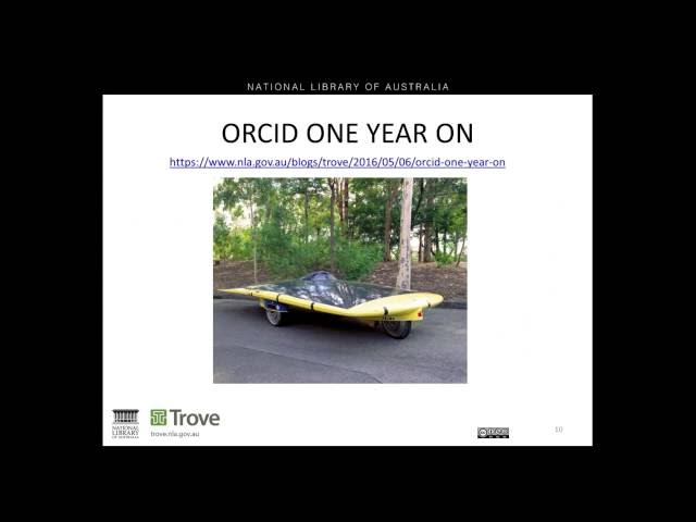 Julia Hickie: Promoting ORCID to your researchers - June 1st 2016
