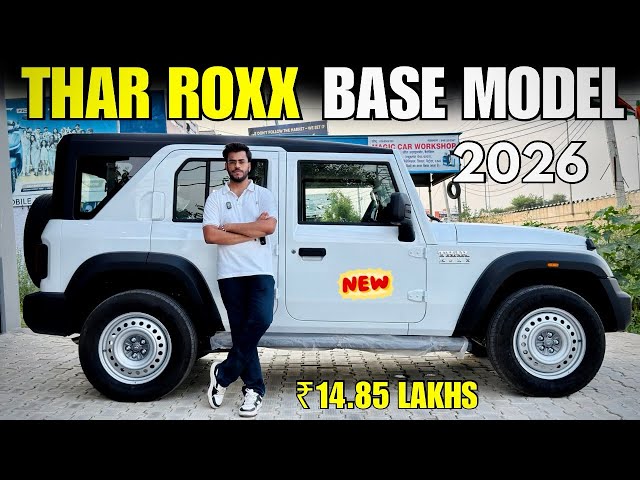Mahindra Thar Roxx MX1 Base Model 2026 Detailed Review ✅ Thar Roxx Diesel Manual Price & Features 🔥
