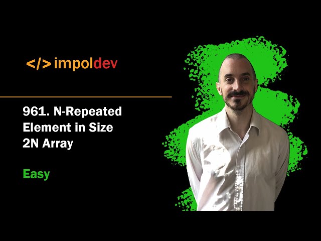 N Repeated Element in Size 2N Array | LeetCode 961 - Python