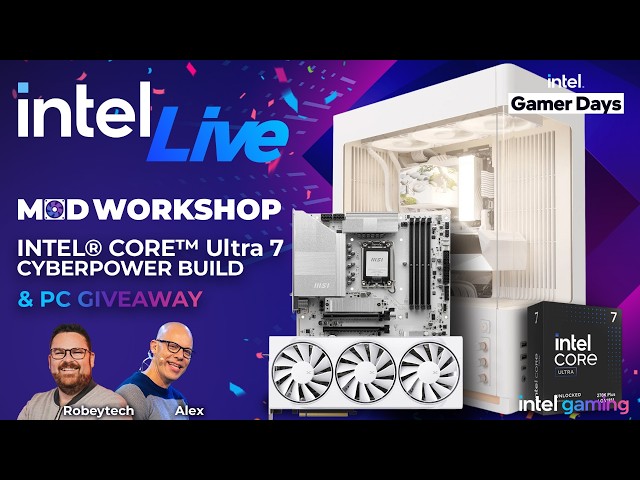 PC Giveaway + Building a Cyberpower MA-01 Gaming PC (270K Plus/ RX 9070XT)