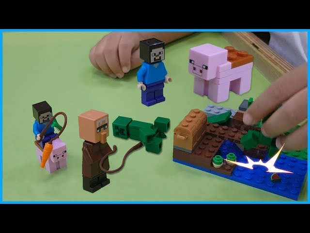 I made minecraft friends in the Lego blockroom -  Indoor play