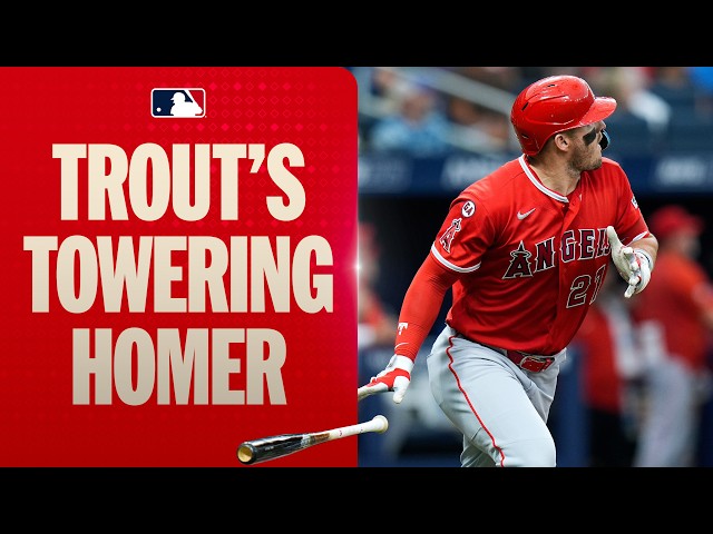 TAKEOFF for Trout! 🚀 Mike Trout unloads on his 14th home run of the season for the Angels! 🎣