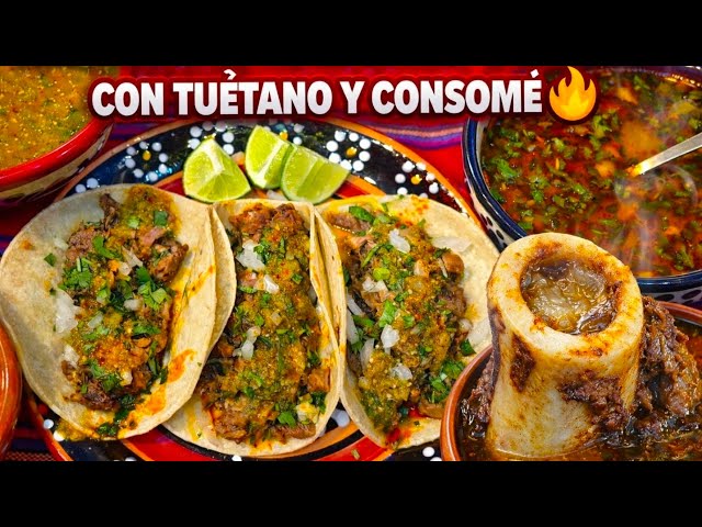 🔴This is how you make the BEST Beef Tongue, Foot, and Bone Marrow Tacos with Consommé 🔥 Homemade ...