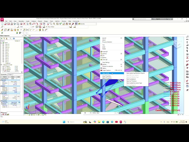 thesis project 10 floor by Robot Structural Analysis