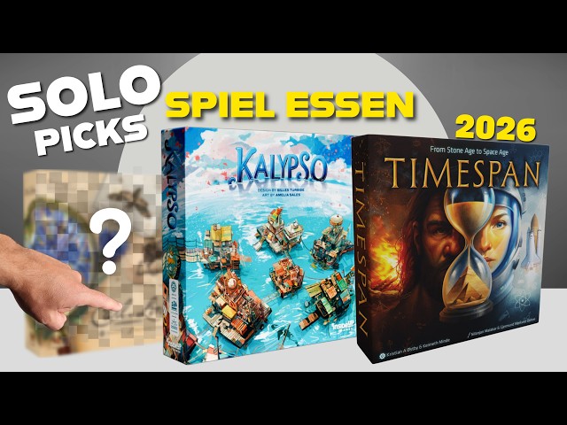 My Top 10 Anticipated Solo Board Games at SPIEL Essen 2026