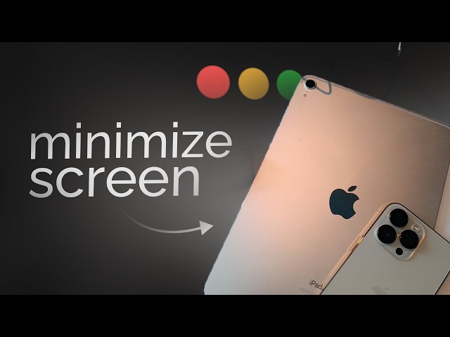 How to Minimize Screen on iPad