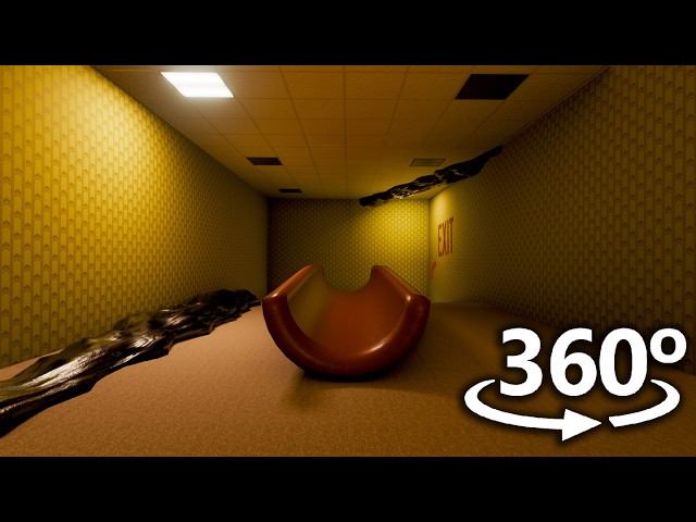 BACKROOMS SLIDE in 360° | VR / 4K