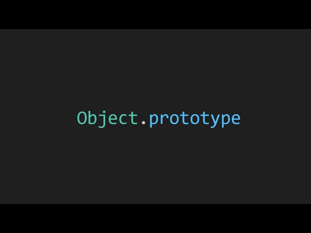 Object.prototype in js