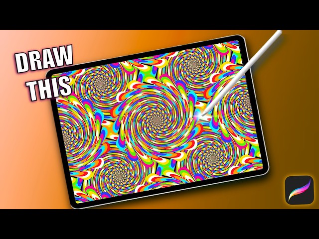 Draw a Psychedelic Swirl Pattern With Me! (No Music, no talking)
