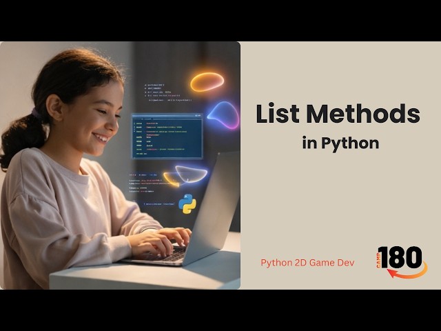 Slicing & List Methods in Python for Absolute Beginners (Lesson 17) | Python 2D Game Development