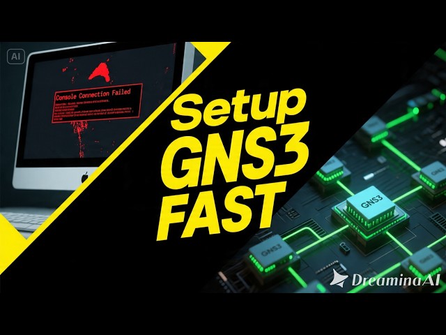 Why You're Failing at GNS3: Real Setup & First lab in 10 mins