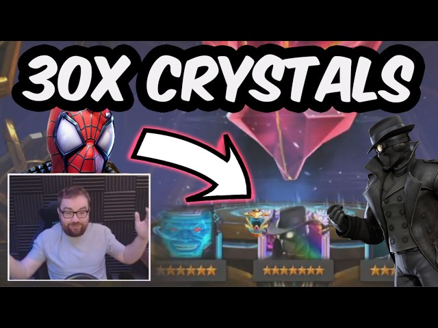 30x 7 Star Spider-Man Noir Crystal Opening AN UNEXPECTED ASCENDED HIT? - Marvel Contest of Champions