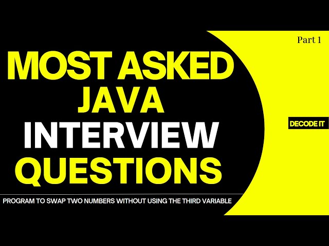 Top  Java Interview Questions || Top Core Java Interview Questions || Part-1 ||  [Most Asked]