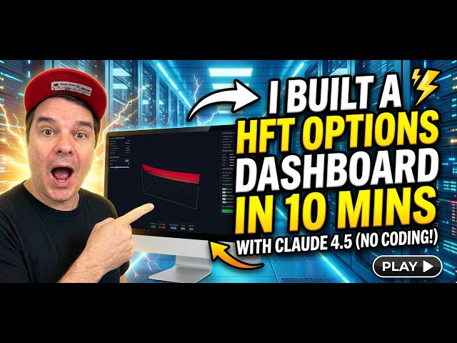 I Built a HFT Dashboard for Options Trading in 10 Minutes with Claude 4.5 (No Coding Required)