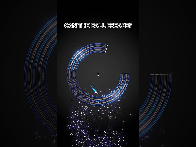The Sound of Physics: Blue Ball Escape 🎹🔵 #shorts #games #simulator