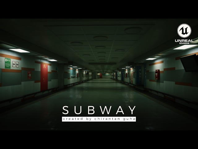 Subway Environment in Unreal Engine 5 | UE5 Cinematics | Chirantan Guha