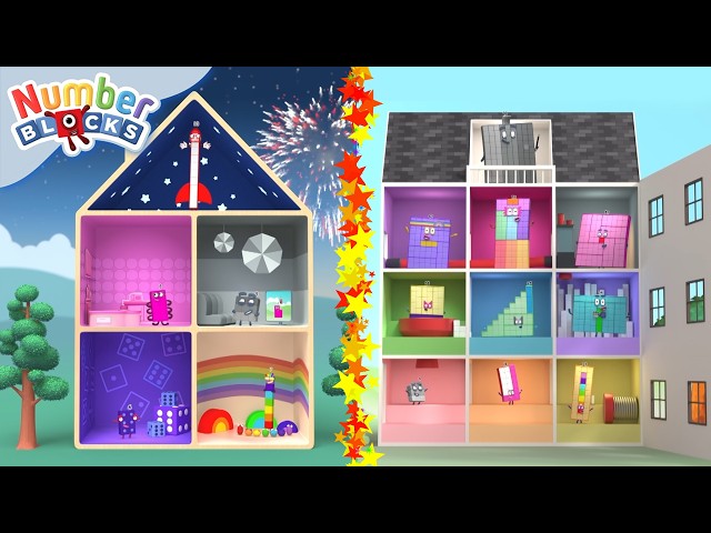 Whose House is this? - Numberblocks Homes | Learn to Count for Kids Compilation | Numberblocks
