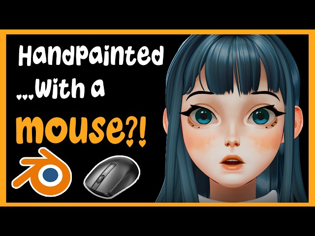 Handpainting with A Mouse - [BLENDER BEGINNER TUTORIAL] - Tips from a Riot Character Artist