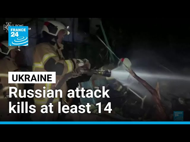 Russian attack on Ukraine kills at least 14 and traps others in damaged buildings • FRANCE 24
